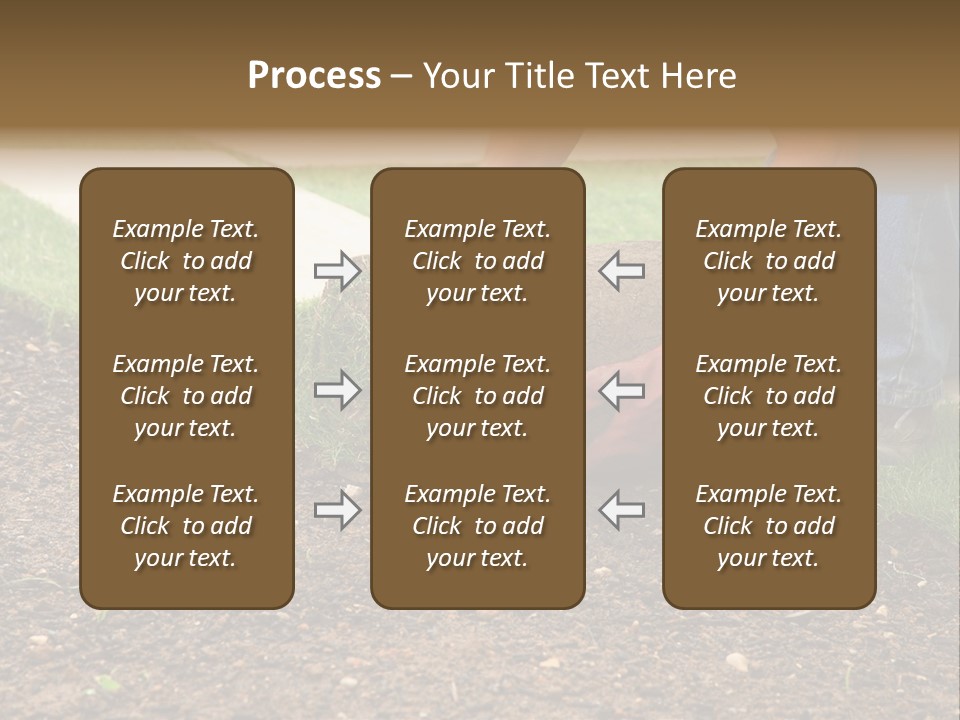 Gardening Detail Grass PowerPoint Template