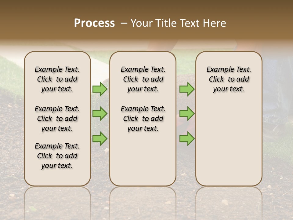 Gardening Detail Grass PowerPoint Template