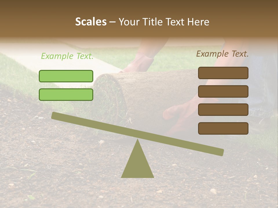 Gardening Detail Grass PowerPoint Template