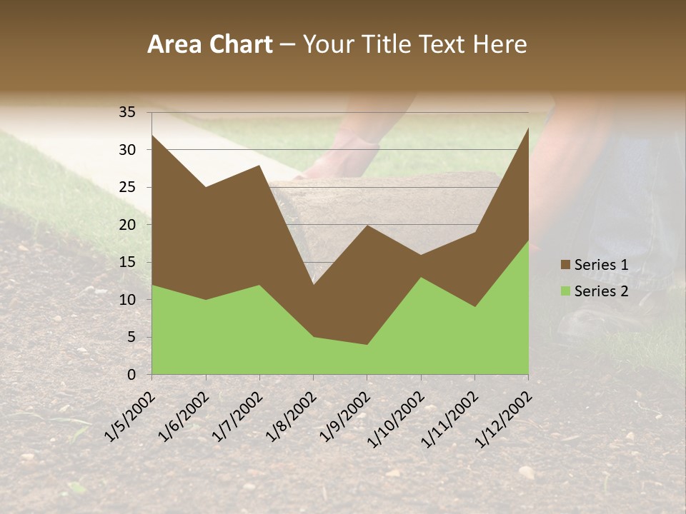Gardening Detail Grass PowerPoint Template