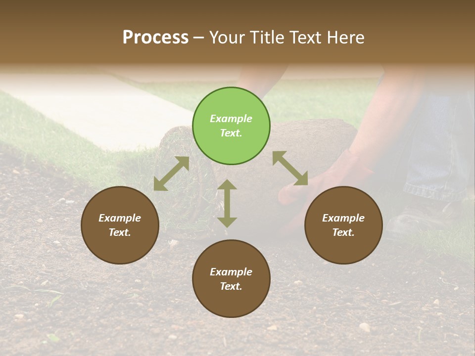 Gardening Detail Grass PowerPoint Template