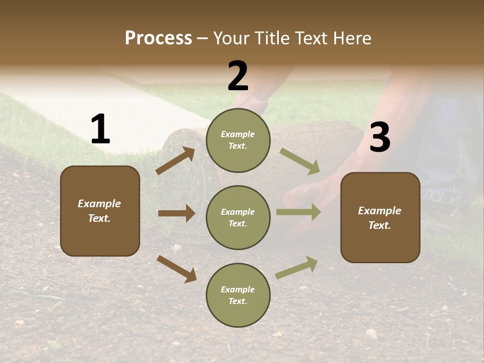 Gardening Detail Grass PowerPoint Template