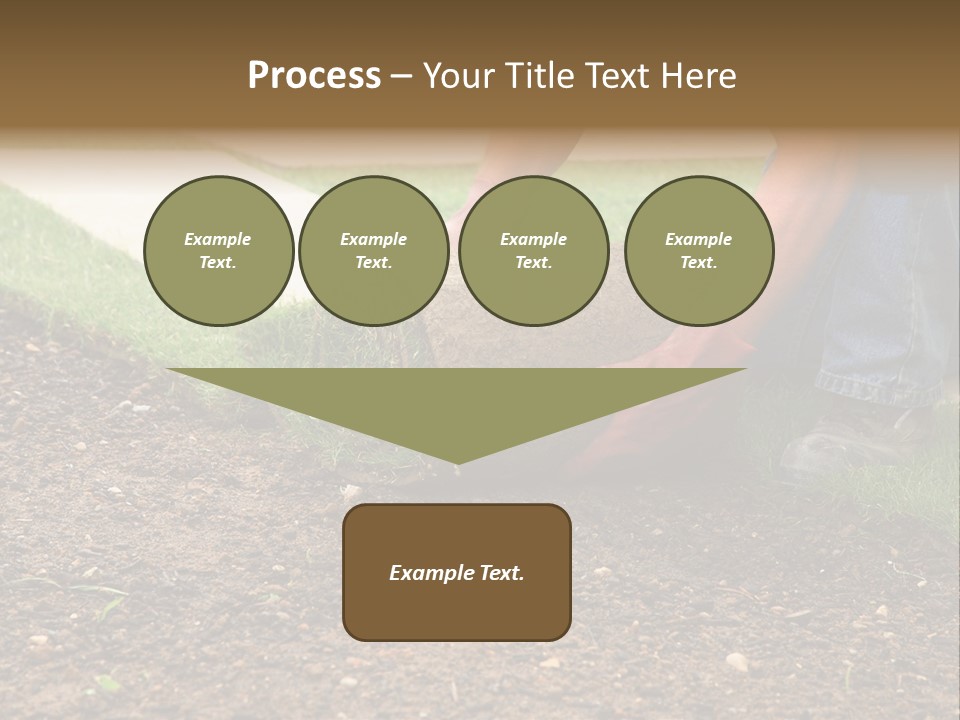 Gardening Detail Grass PowerPoint Template