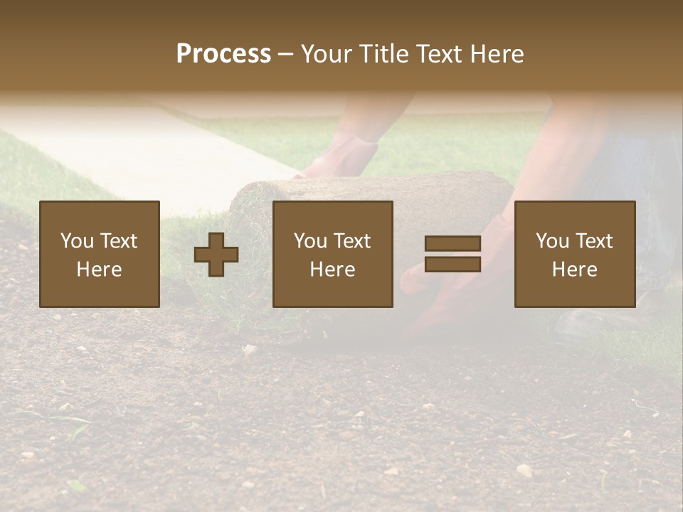 Gardening Detail Grass PowerPoint Template