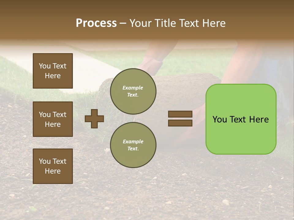 Gardening Detail Grass PowerPoint Template