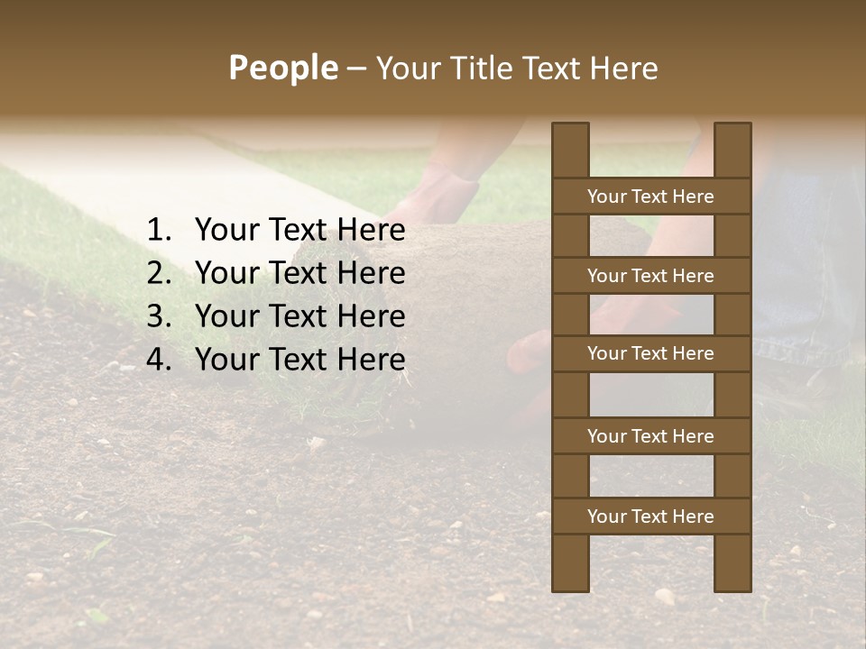 Gardening Detail Grass PowerPoint Template