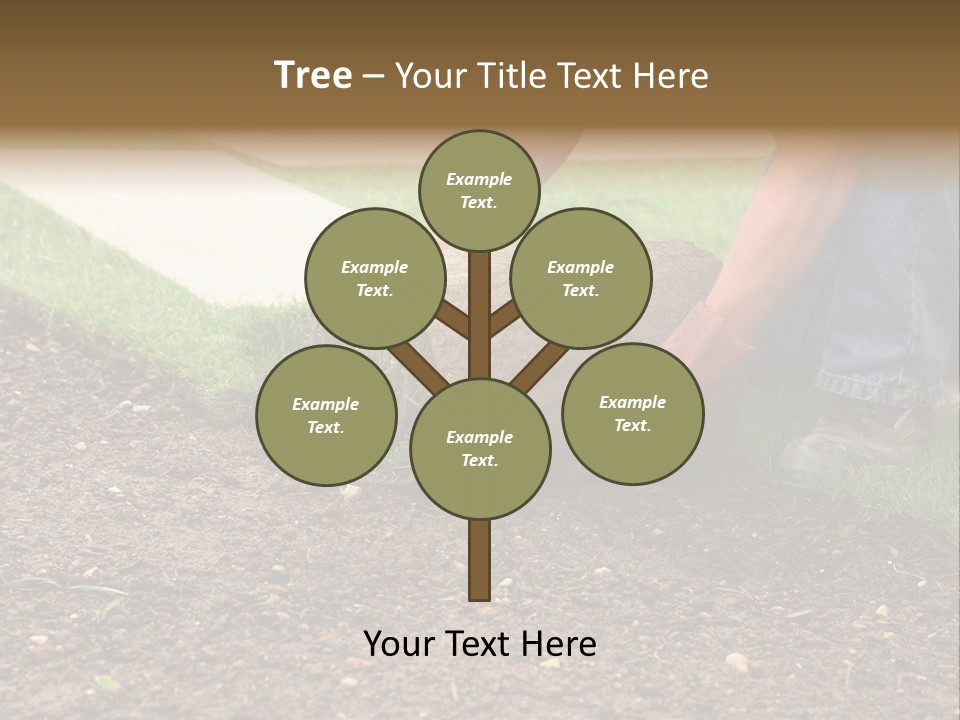 Gardening Detail Grass PowerPoint Template