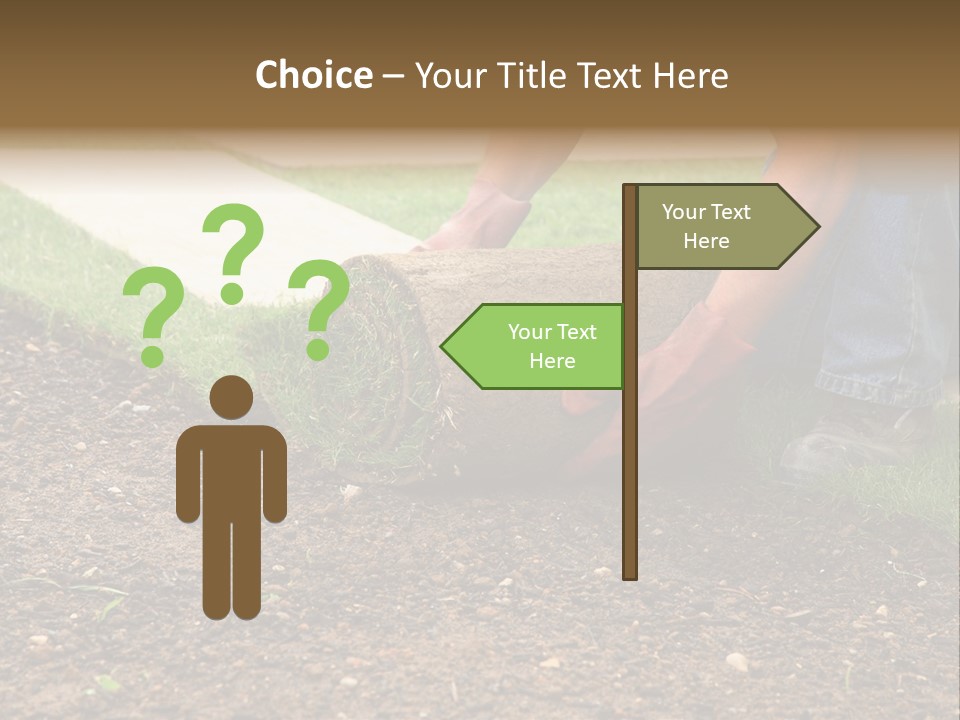 Gardening Detail Grass PowerPoint Template