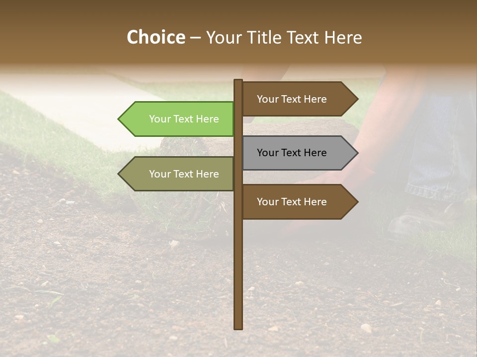 Gardening Detail Grass PowerPoint Template