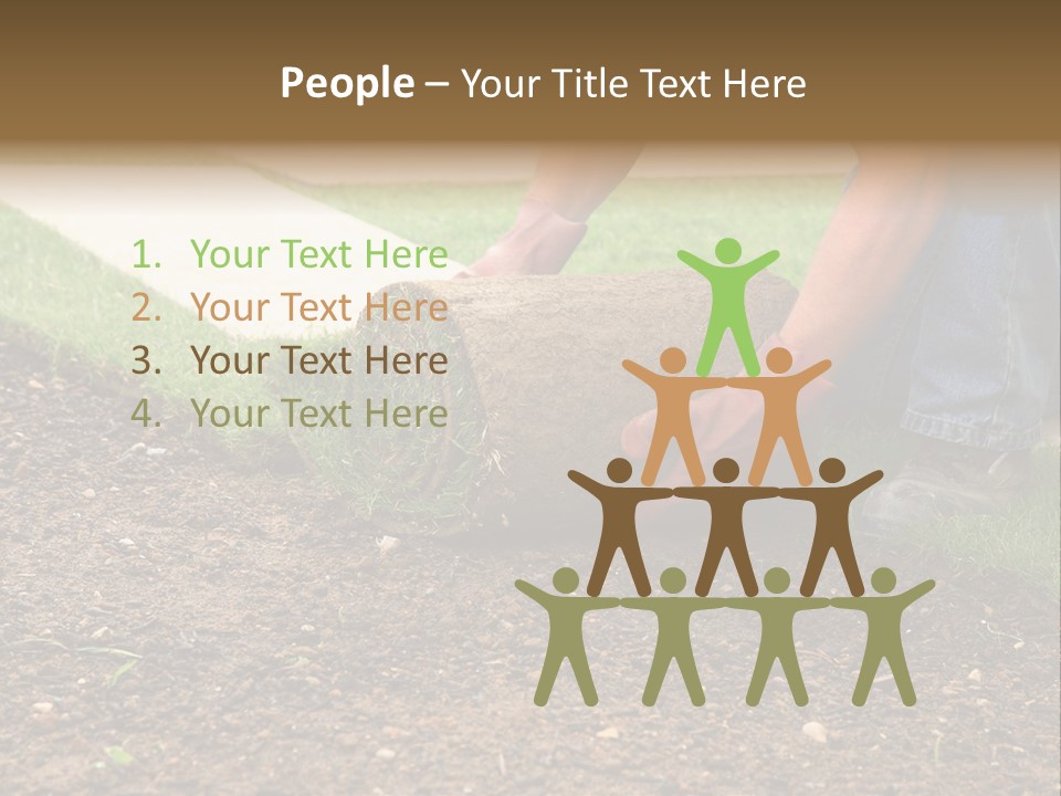 Gardening Detail Grass PowerPoint Template