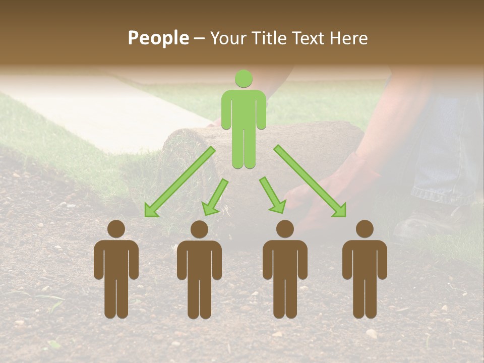 Gardening Detail Grass PowerPoint Template