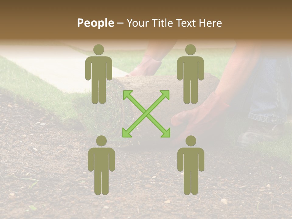 Gardening Detail Grass PowerPoint Template