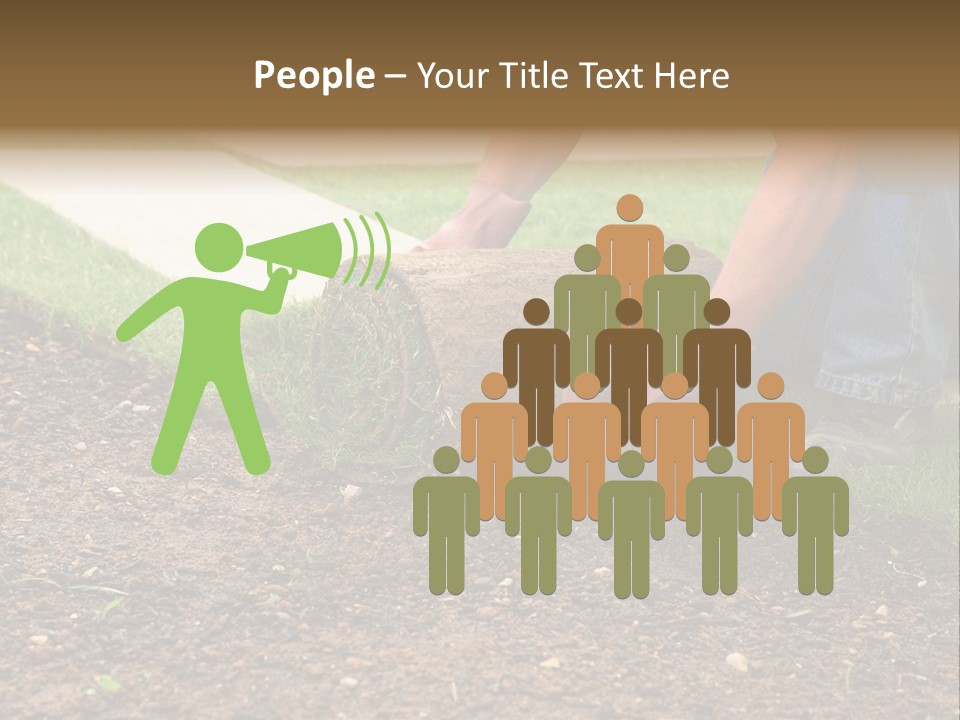 Gardening Detail Grass PowerPoint Template