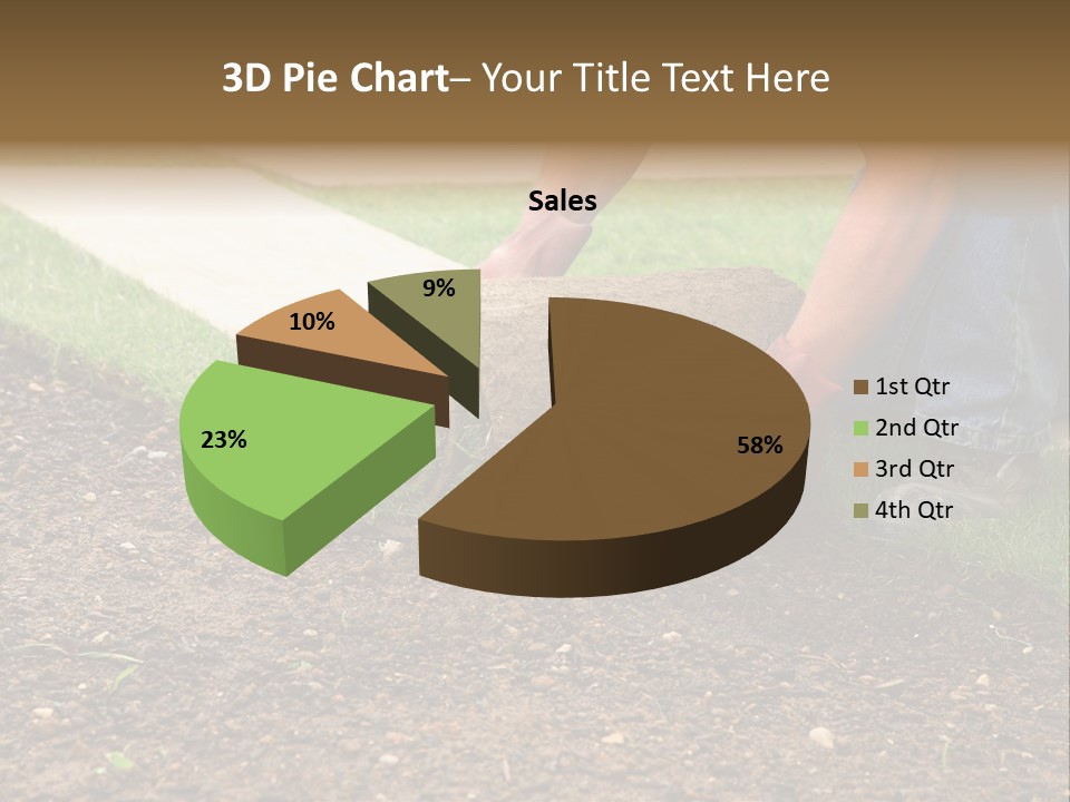 Gardening Detail Grass PowerPoint Template