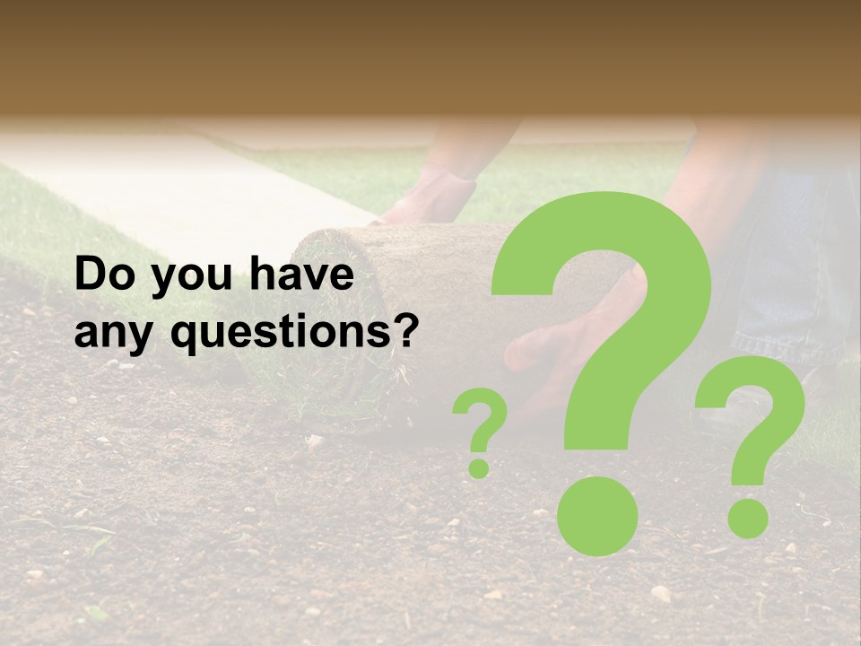 Gardening Detail Grass PowerPoint Template