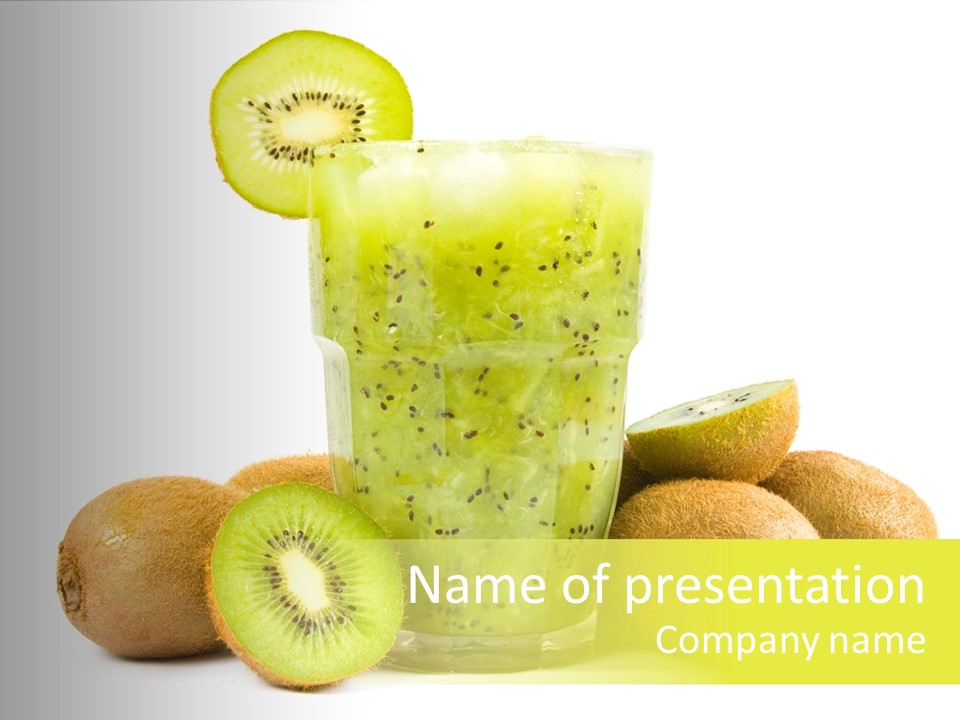 Juice Fruit Cold PowerPoint Template