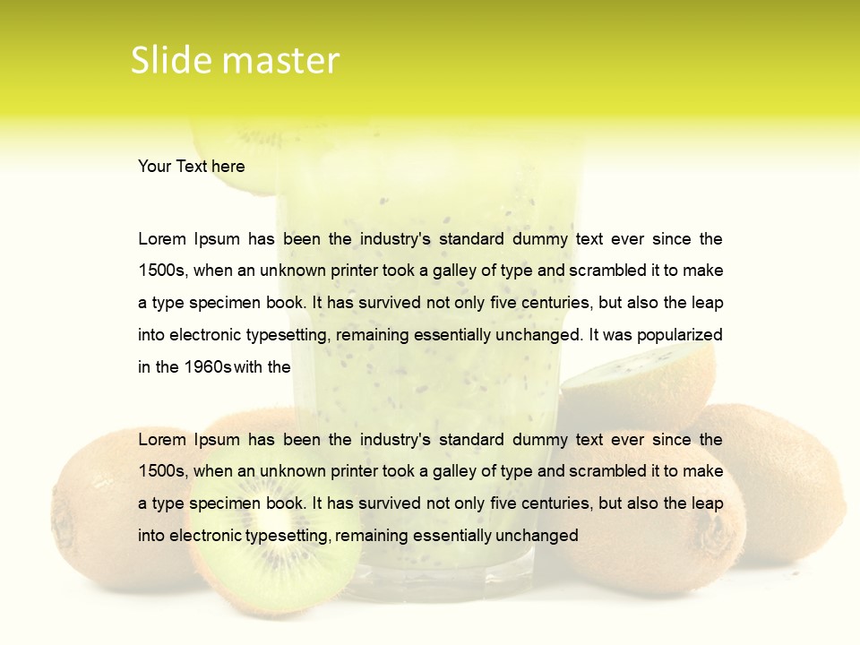 Juice Fruit Cold PowerPoint Template