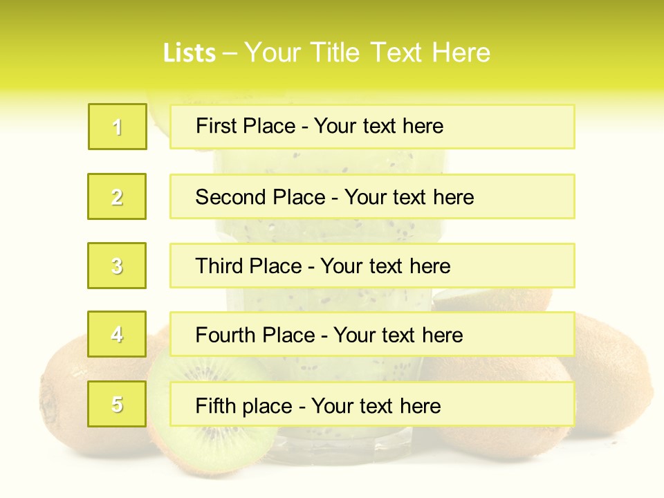 Juice Fruit Cold PowerPoint Template