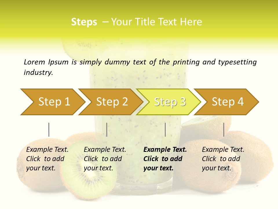 Juice Fruit Cold PowerPoint Template