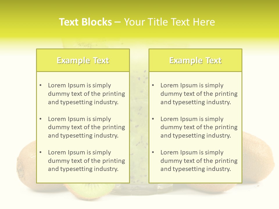 Juice Fruit Cold PowerPoint Template