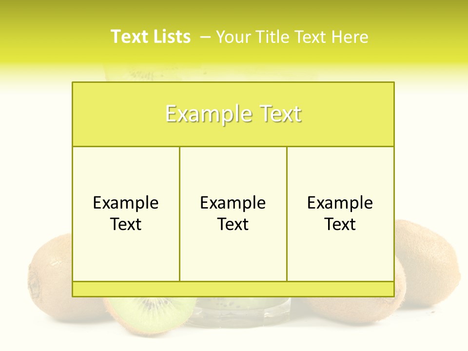 Juice Fruit Cold PowerPoint Template
