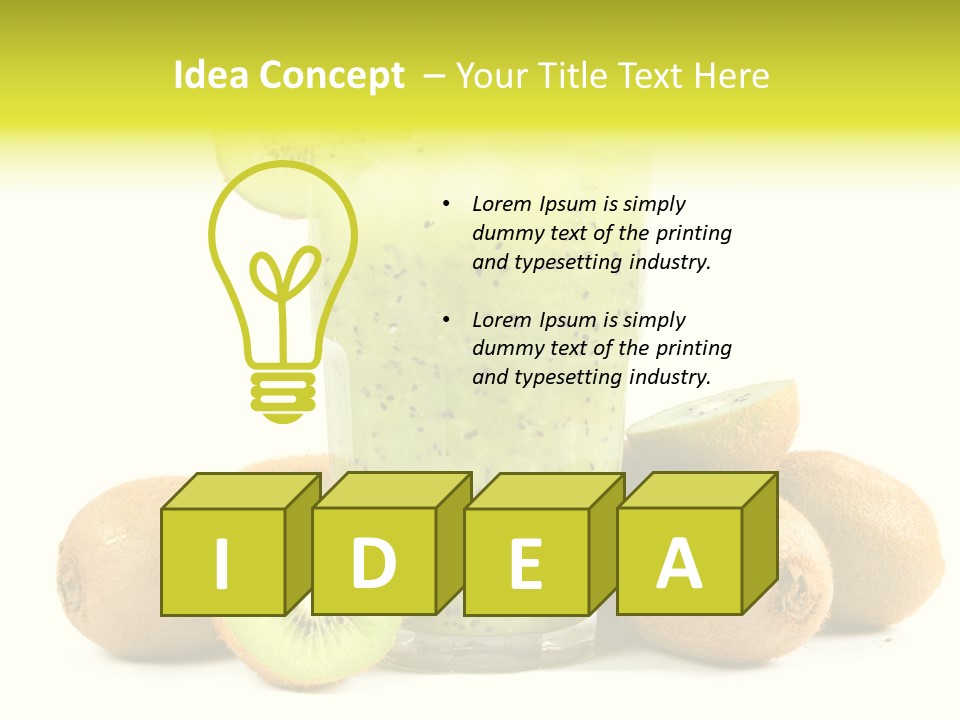 Juice Fruit Cold PowerPoint Template