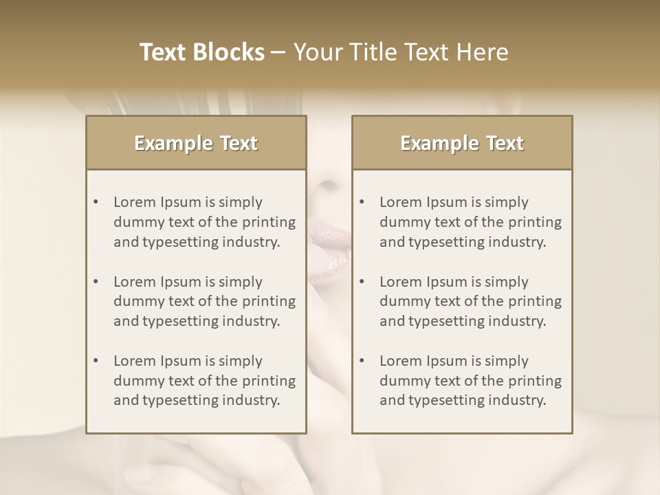 Charming Skin Human PowerPoint Template