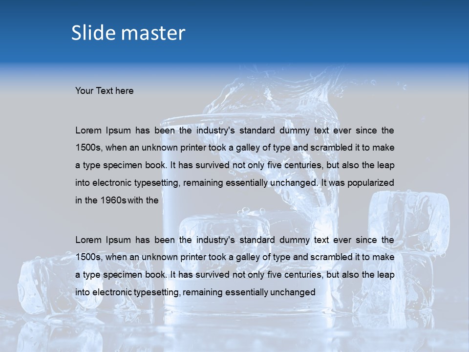 Cafe Cold Variation PowerPoint Template