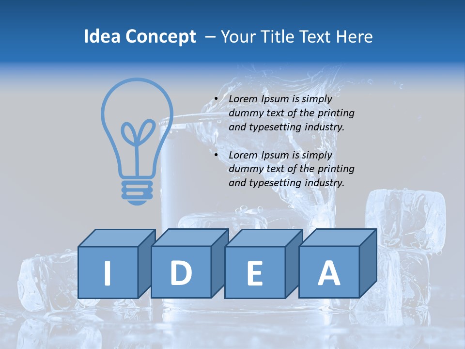 Cafe Cold Variation PowerPoint Template