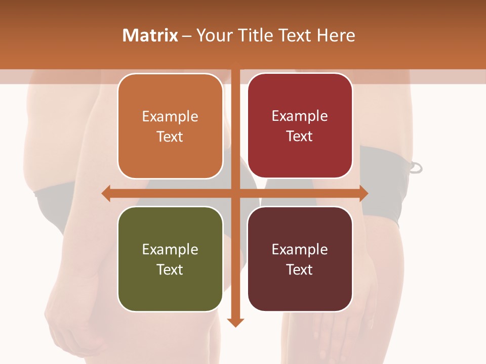 Isolated Woman Big PowerPoint Template