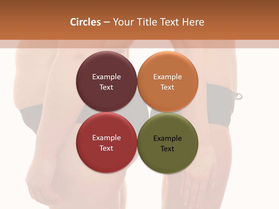 Isolated Woman Big PowerPoint Template