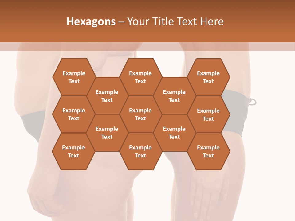 Isolated Woman Big PowerPoint Template