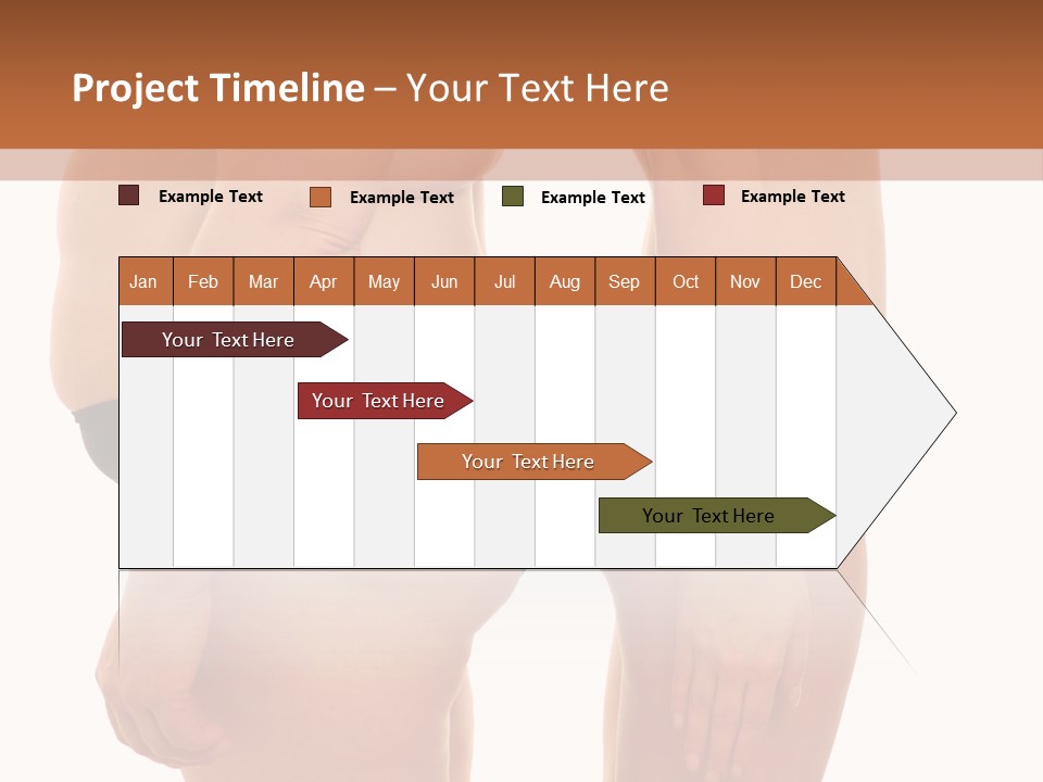 Isolated Woman Big PowerPoint Template