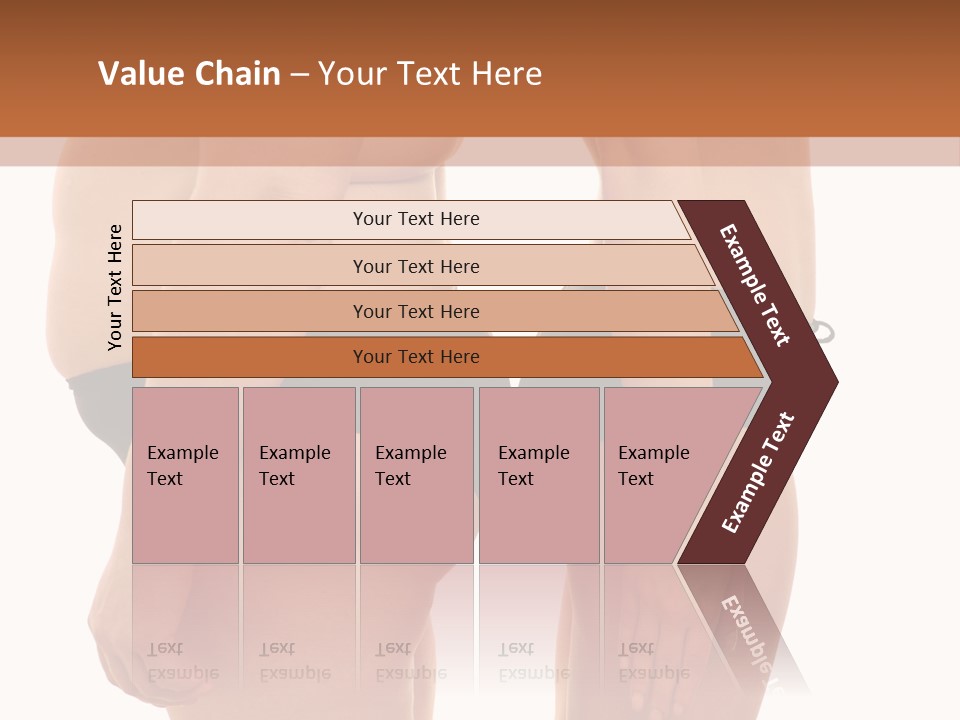 Isolated Woman Big PowerPoint Template