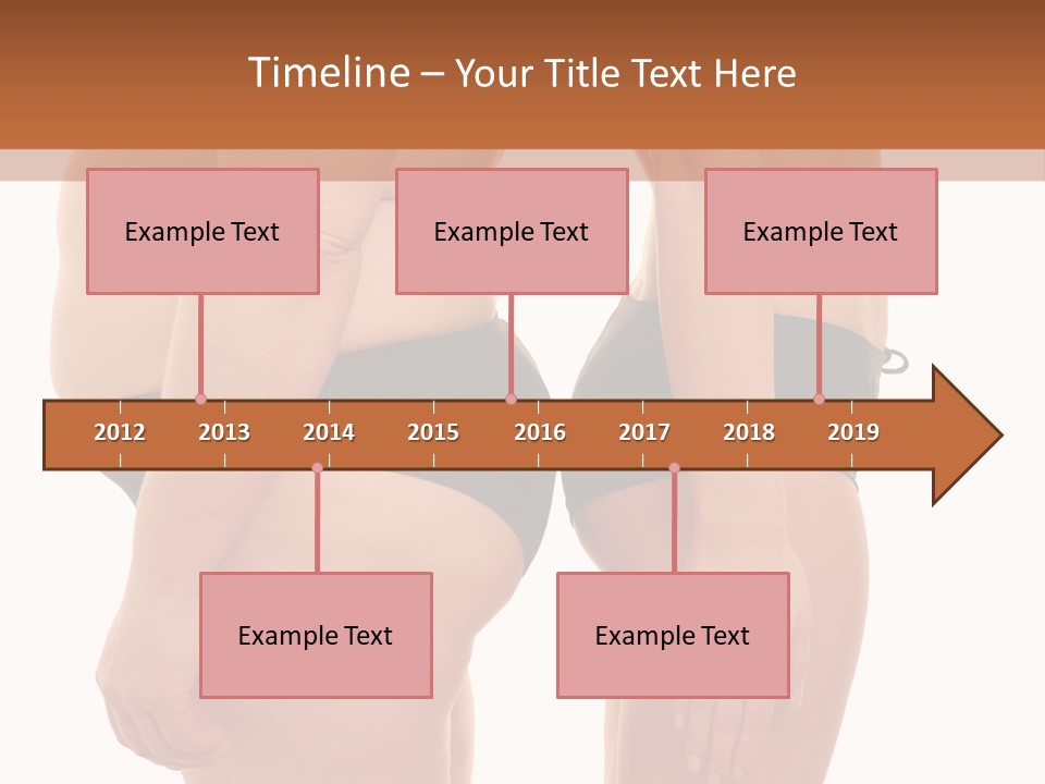 Isolated Woman Big PowerPoint Template
