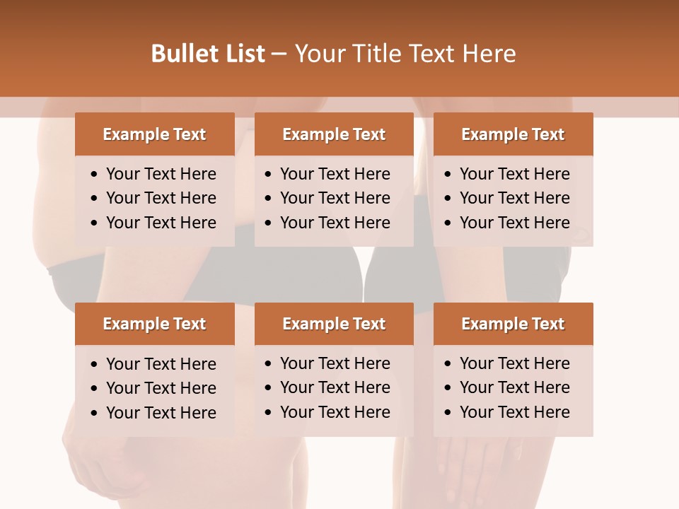 Isolated Woman Big PowerPoint Template