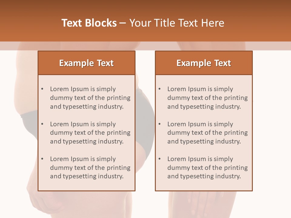 Isolated Woman Big PowerPoint Template