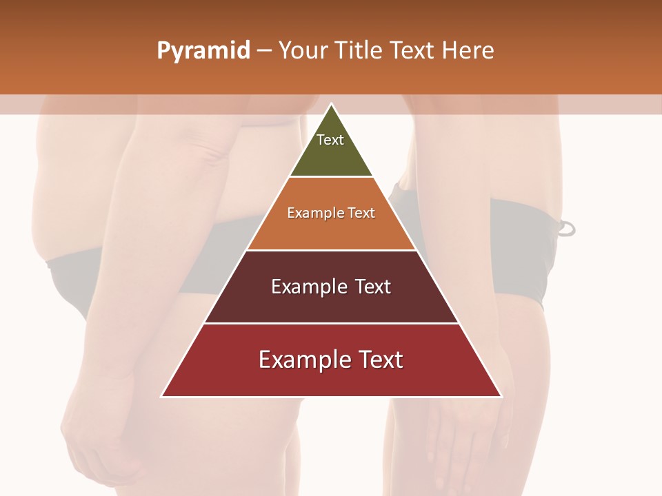 Isolated Woman Big PowerPoint Template