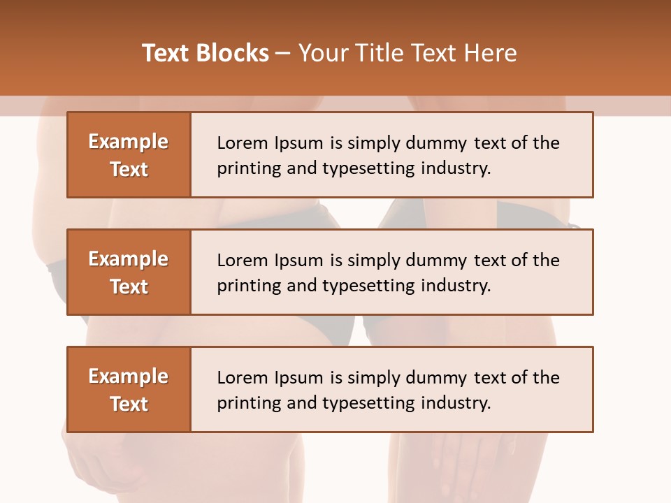 Isolated Woman Big PowerPoint Template