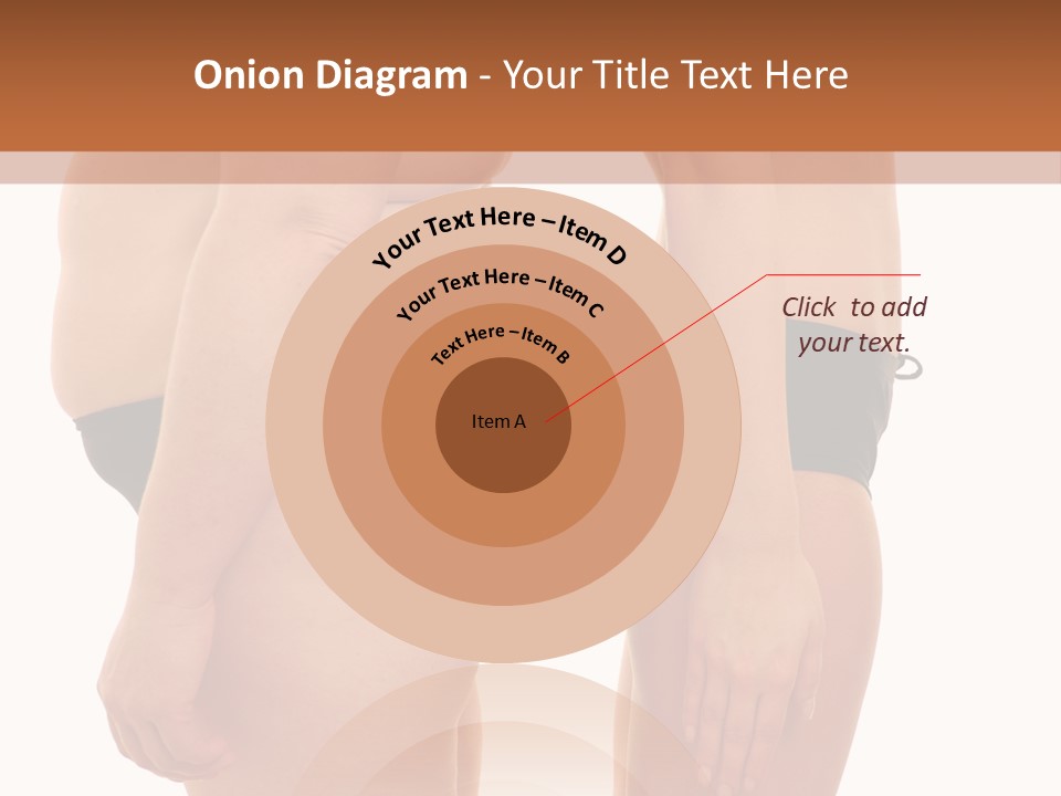 Isolated Woman Big PowerPoint Template