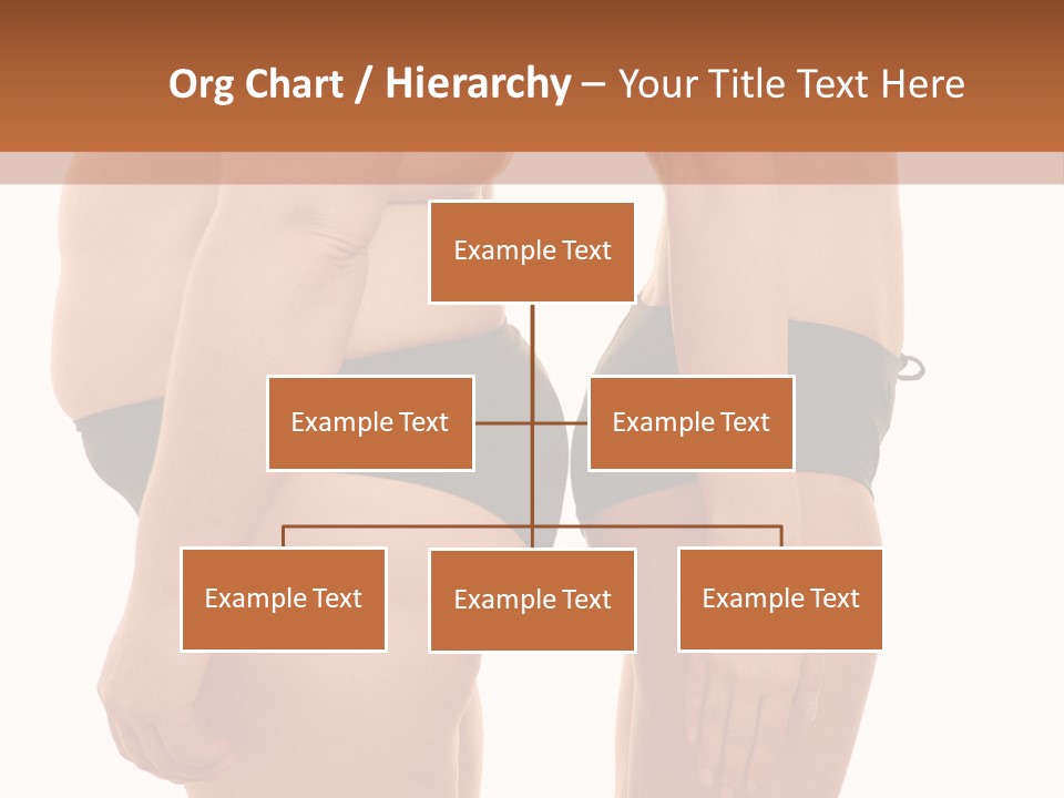 Isolated Woman Big PowerPoint Template