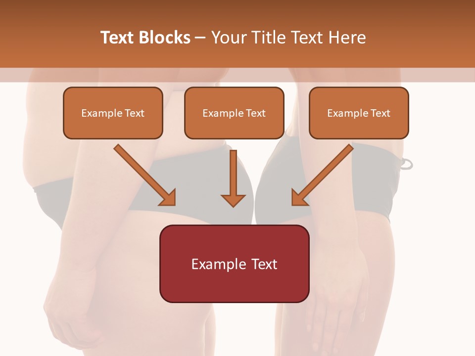 Isolated Woman Big PowerPoint Template