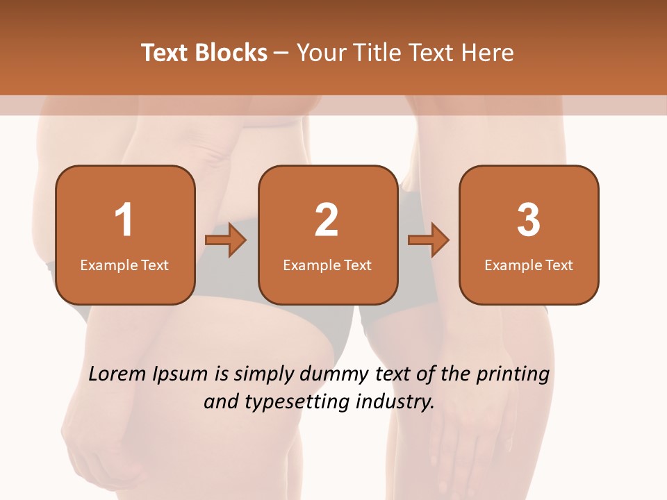 Isolated Woman Big PowerPoint Template