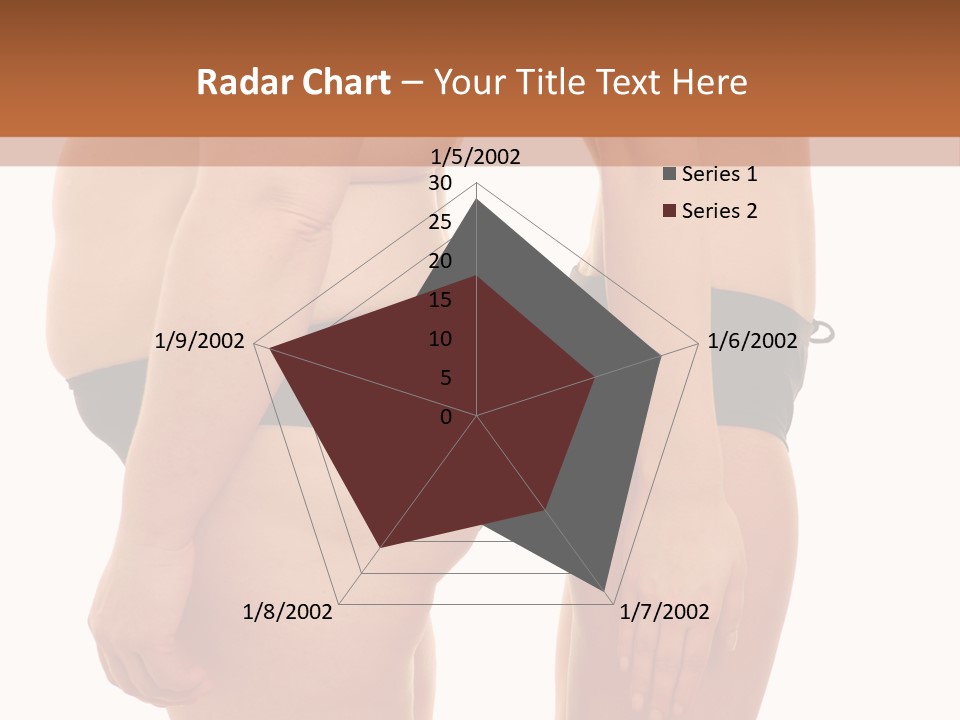 Isolated Woman Big PowerPoint Template