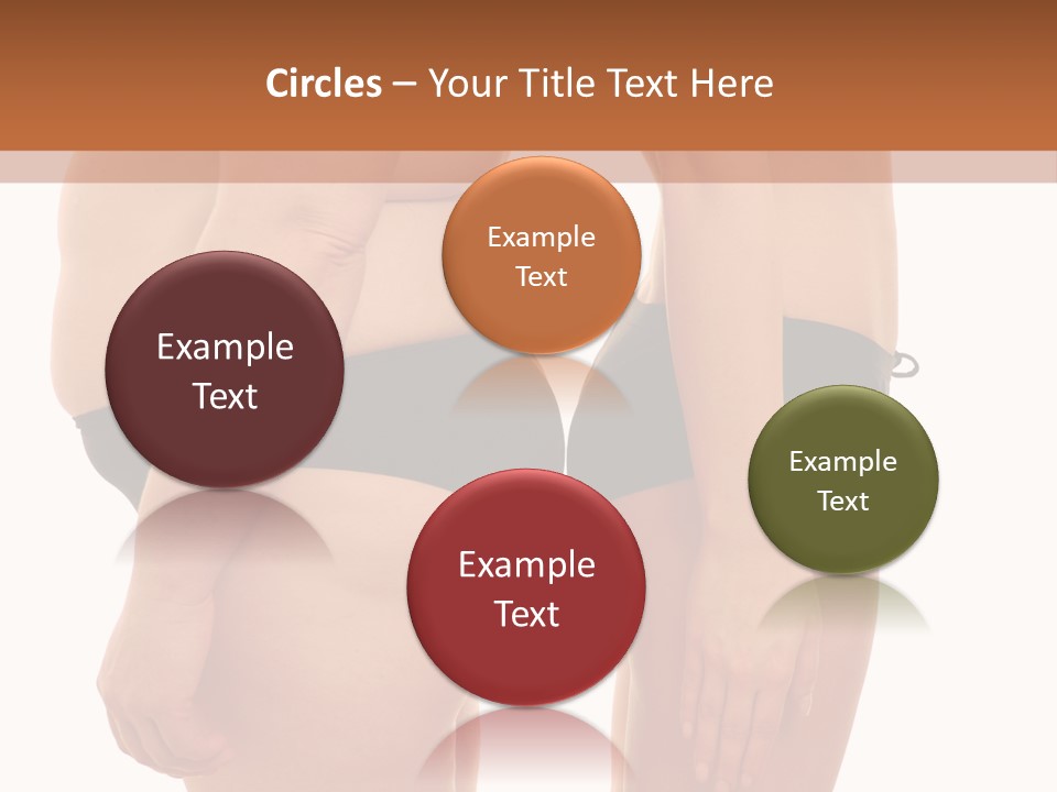 Isolated Woman Big PowerPoint Template