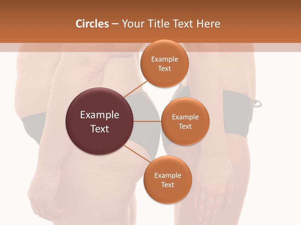 Isolated Woman Big PowerPoint Template