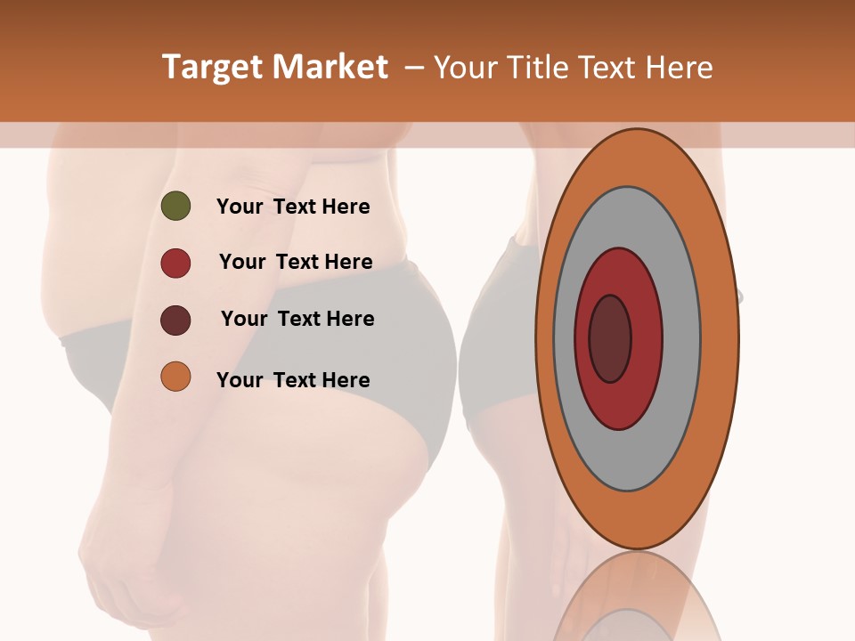 Isolated Woman Big PowerPoint Template