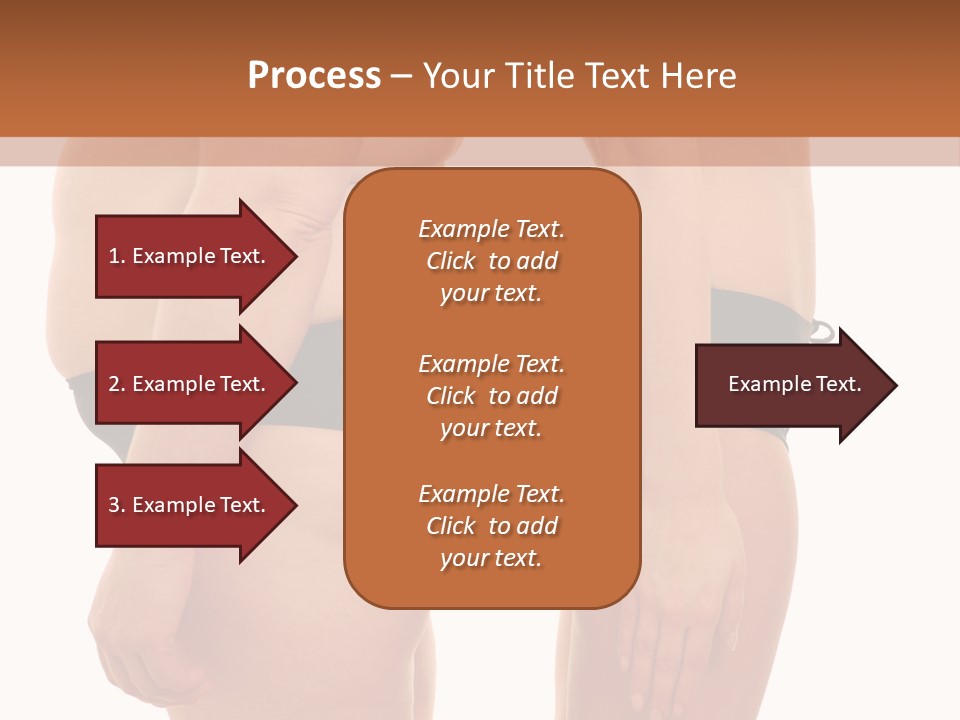 Isolated Woman Big PowerPoint Template