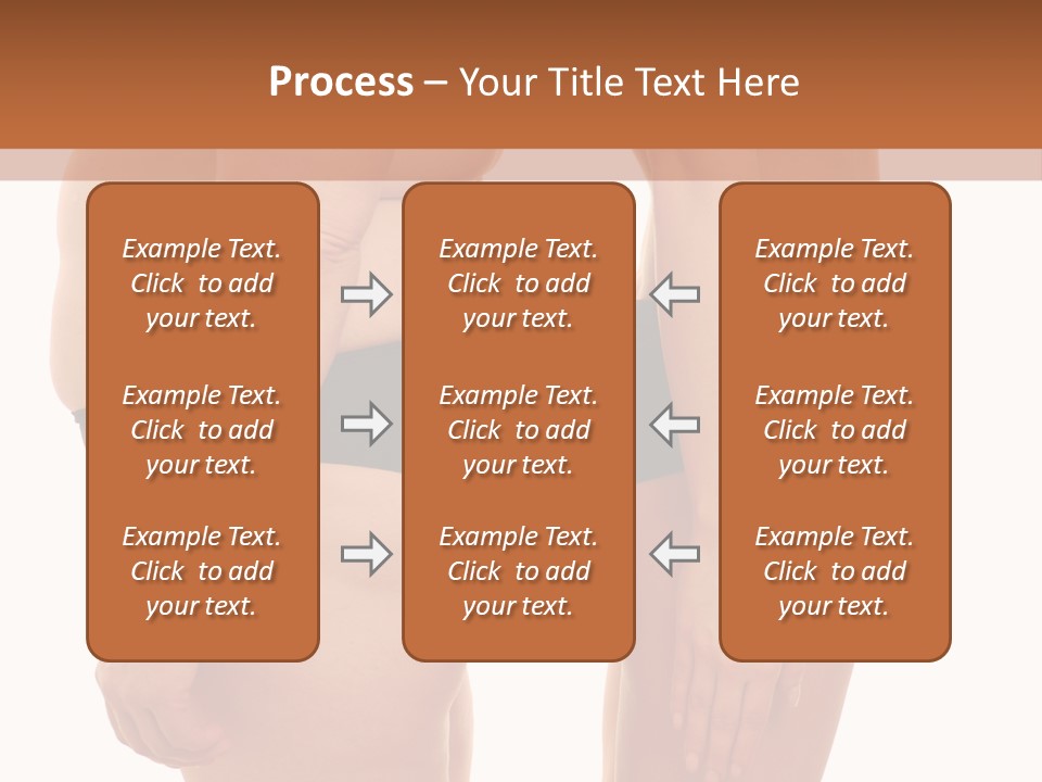 Isolated Woman Big PowerPoint Template