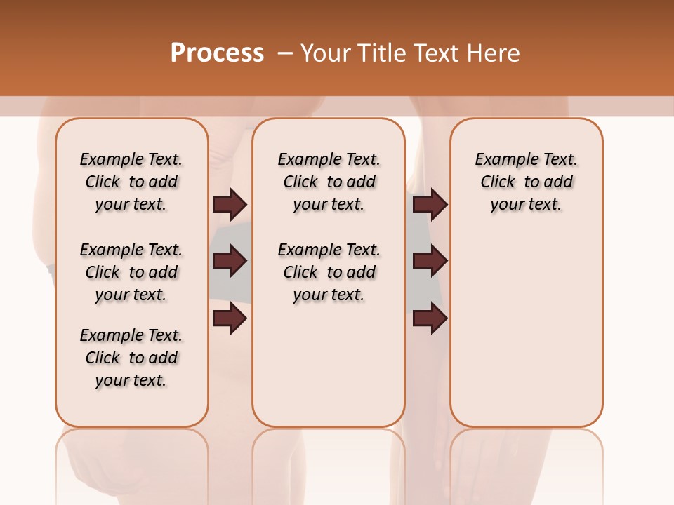 Isolated Woman Big PowerPoint Template
